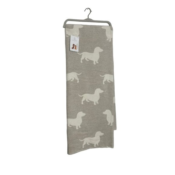 Docofil Bedding Nwt Docofil White Label Dachshund Dog Throw Blanket Portugal 67 X 5 Poshmark